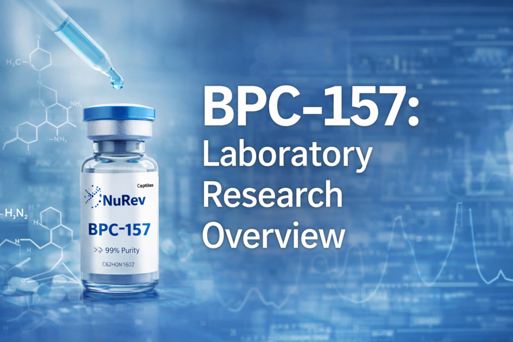 BPC-157 laboratory research peptide vial
